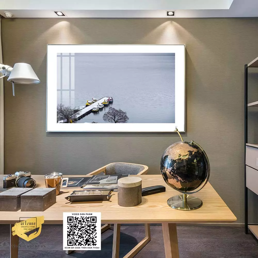 Bố cục treo tranh sáng tạo tạo điểm nhấn cho không gian