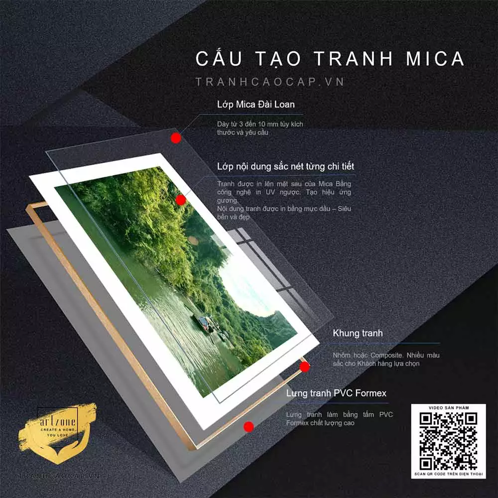 Tranh Chèo thuyền trên sông Hương - Món quà ý nghĩa
