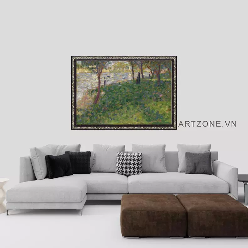 Tranh Chiều Chủ Nhật trên đảo La Grande Jatte trong không gian nội thất