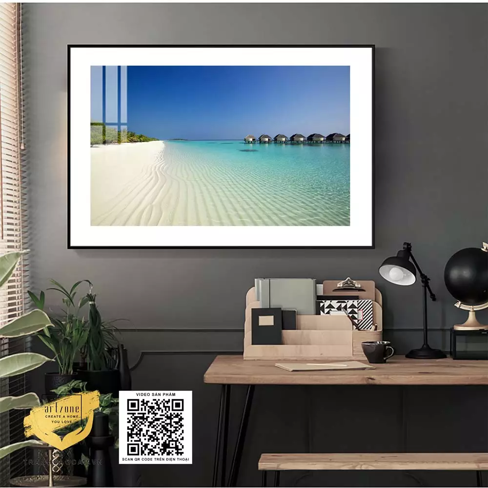 Tranh Mica Phong Cảnh Maldives - Lựa chọn hoàn hảo