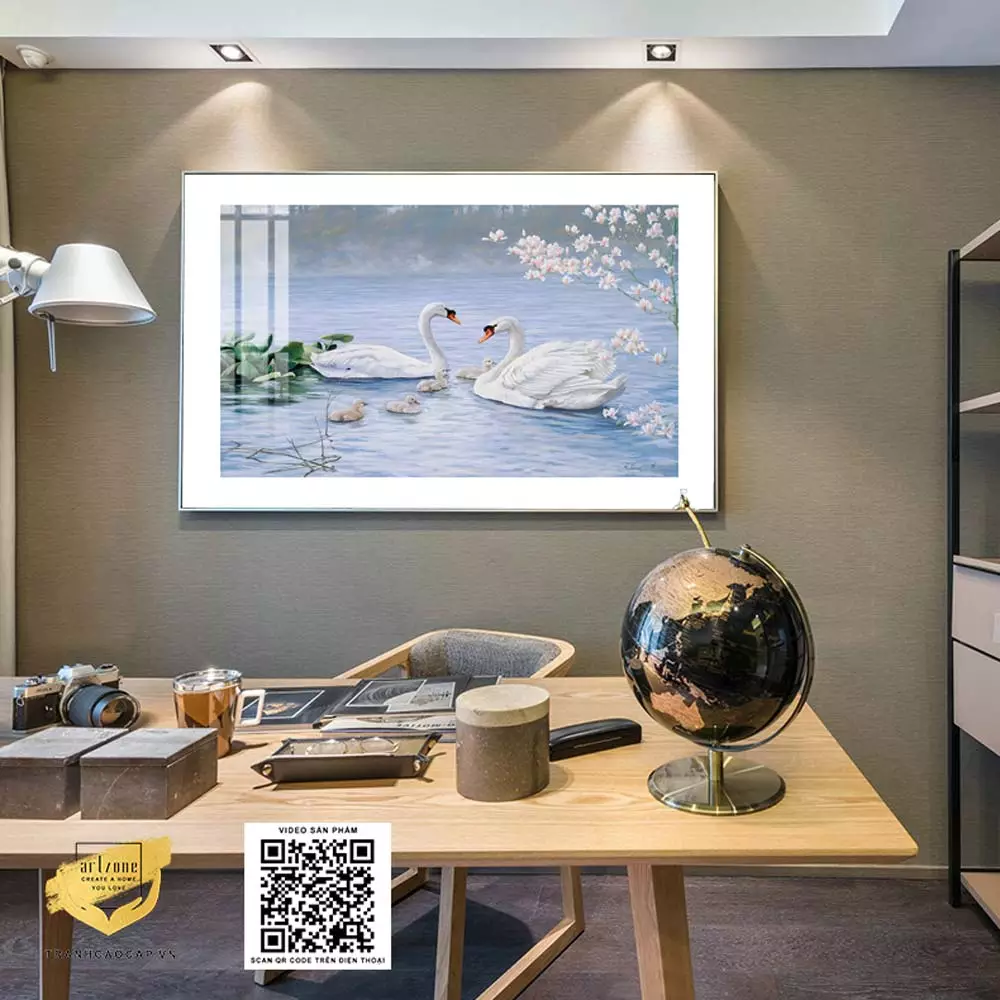 Góc nhìn cận cảnh Tranh Mica Phong Cảnh