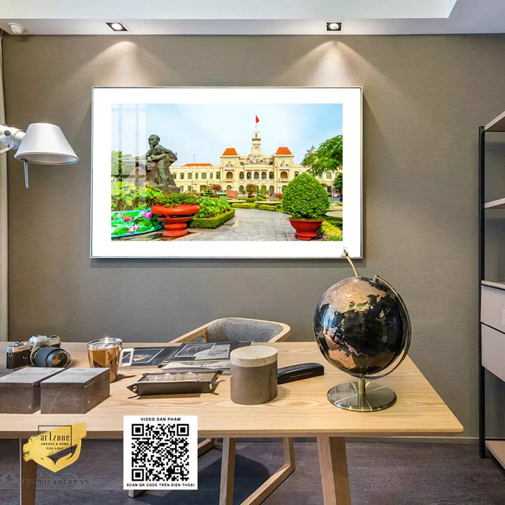 Chất liệu và khung tranh ảnh hưởng đến vẻ đẹp tổng thể