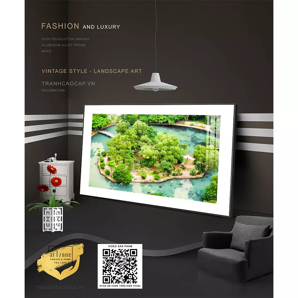 Chiều cao treo tranh lý tưởng