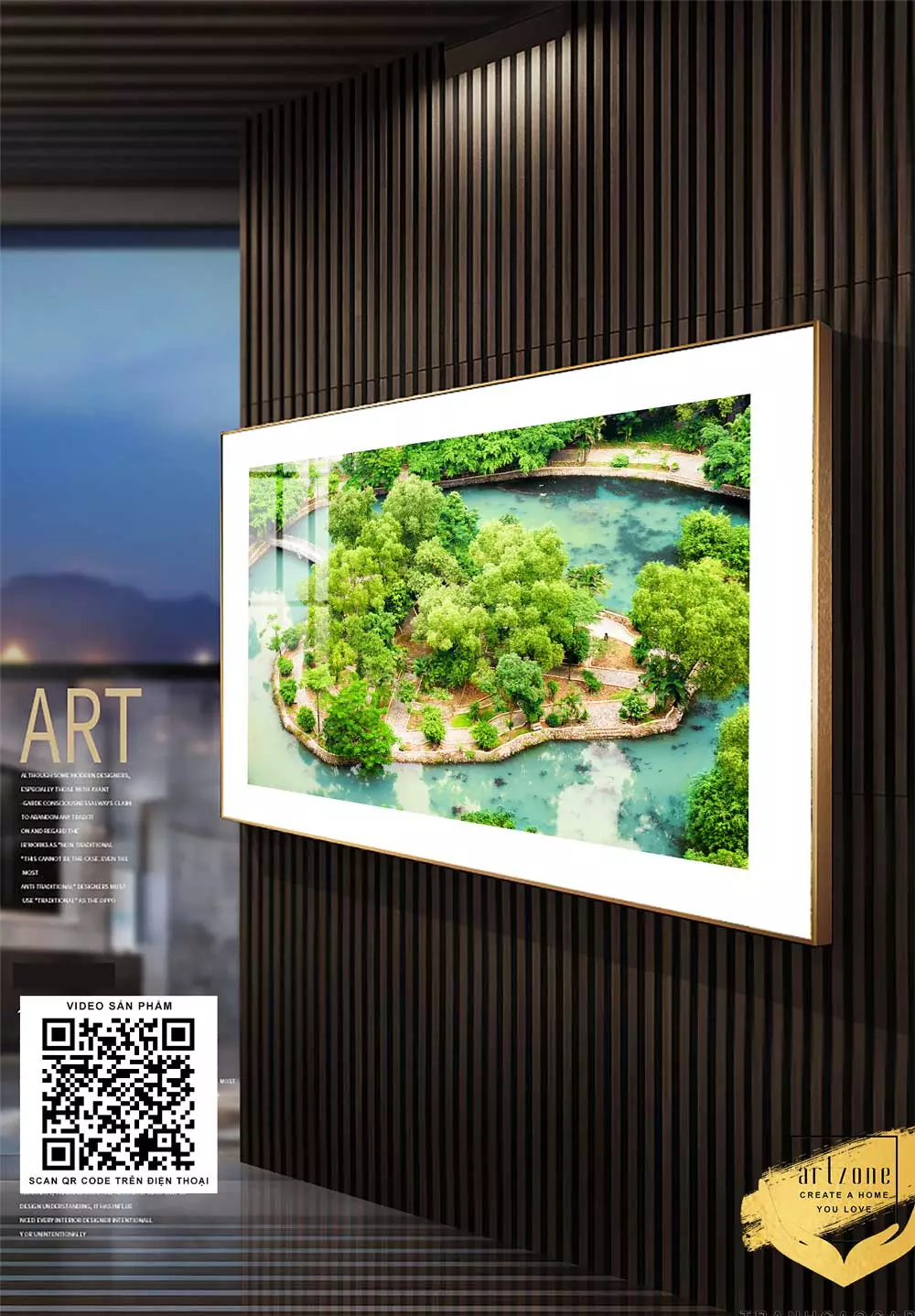 Sự hài hòa giữa tranh và nội thất
