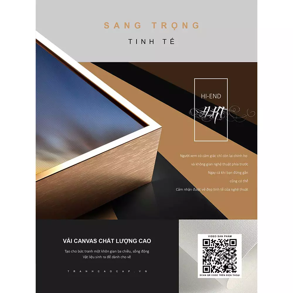 Tranh Mica phong cảnh Hoàng hôn dưới chân cầu AZ1-1092