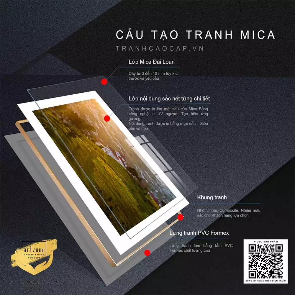 Tranh mica phong cảnh - vẻ đẹp tự nhiên trong ngôi nhà của bạn