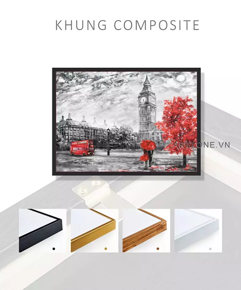 Tranh Mica Phong Cảnh London thể hiện sự giao thoa giữa cổ điển và hiện đại