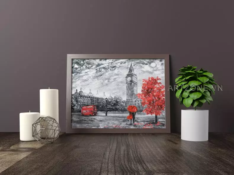 Kích thước tranh cần cân đối với không gian