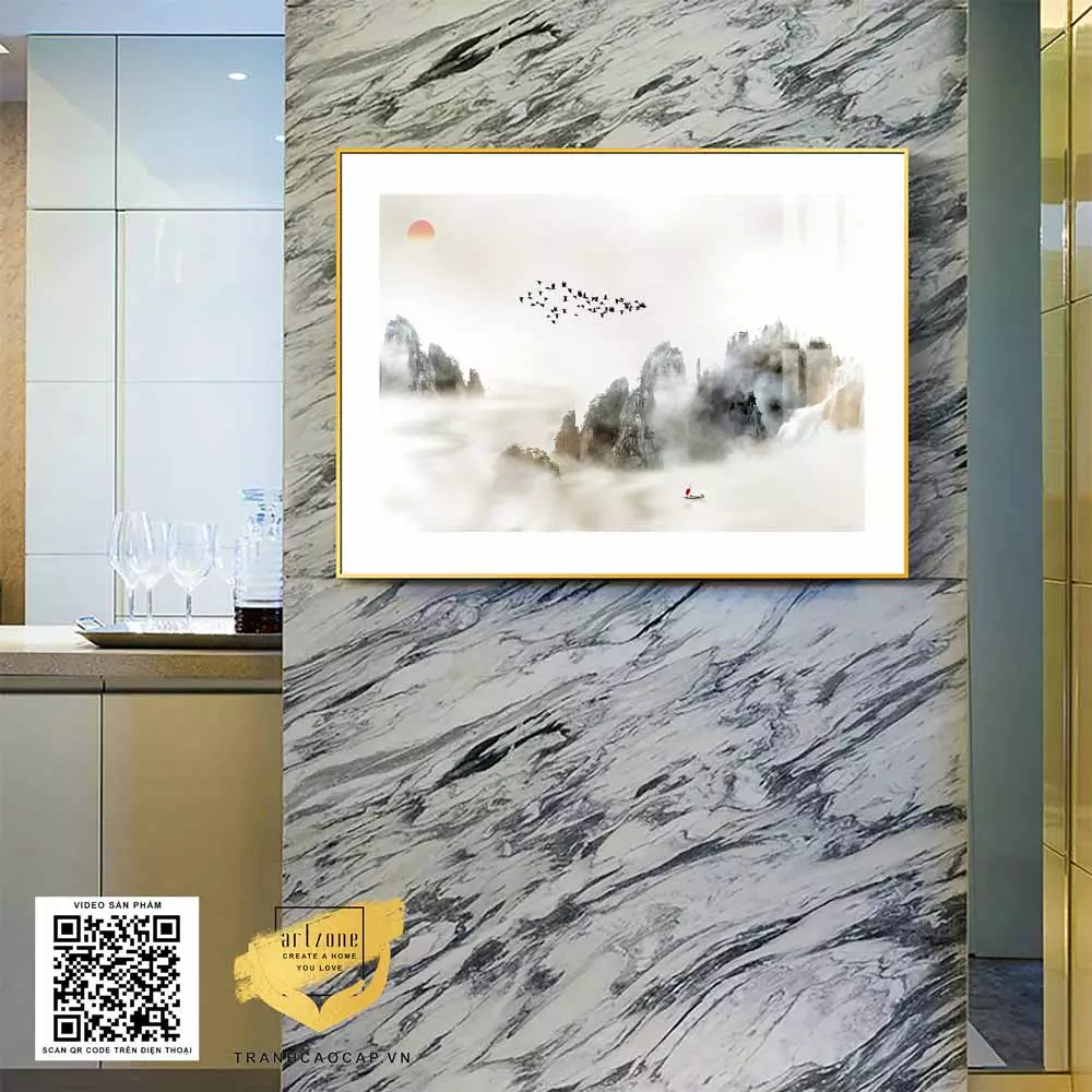 Tranh Mica phong cảnh phù hợp với nhiều phong cách nội thất