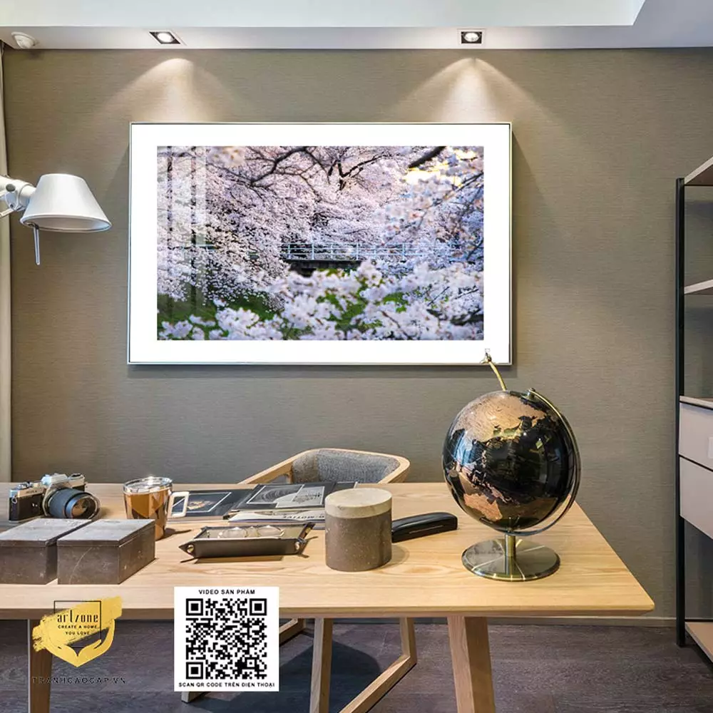 Hướng dẫn treo tranh Mica phong cảnh