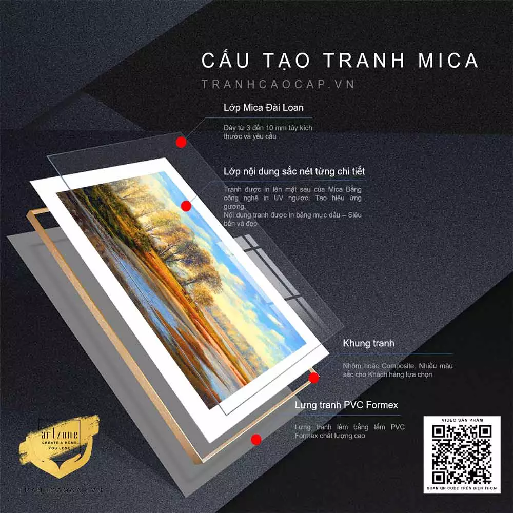 Tranh Mica Phong Cảnh Mùa Thu 6