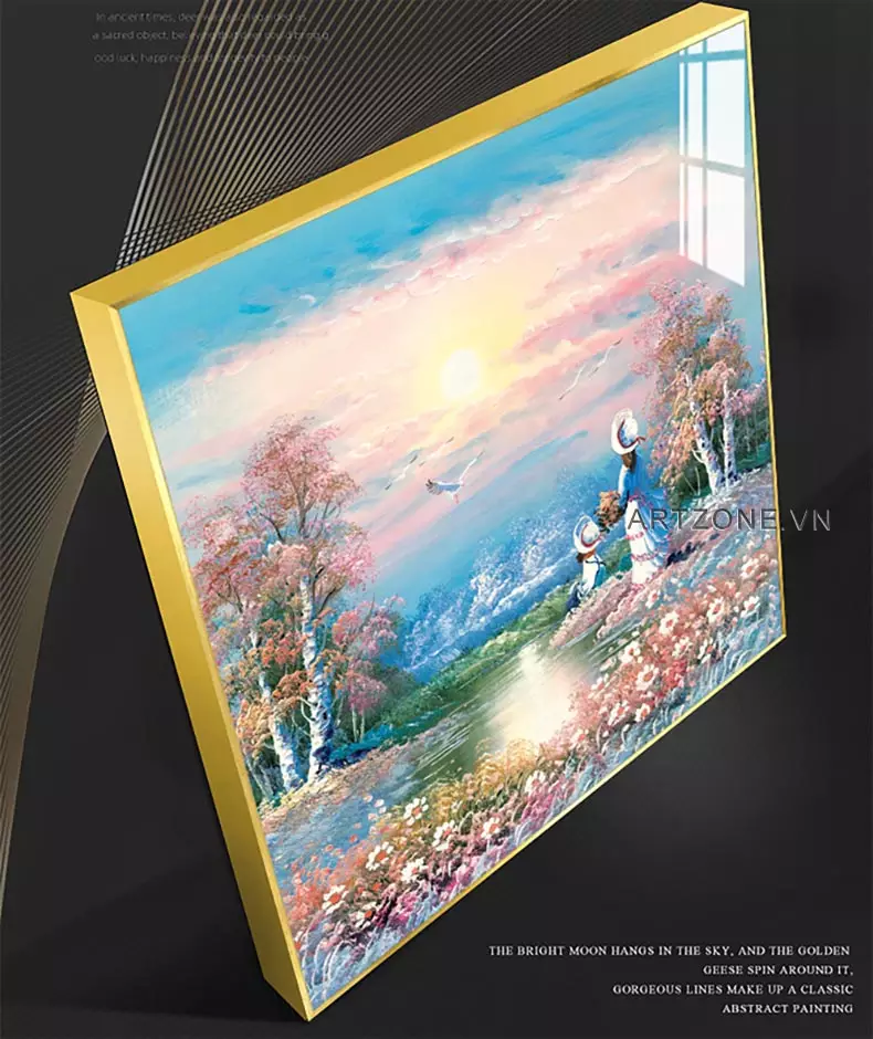 Ý nghĩa phong thủy của tranh phong cảnh mùa xuân