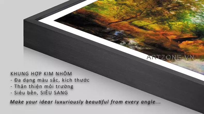 Ứng dụng tranh Mica phong cảnh trong thiết kế nội thất