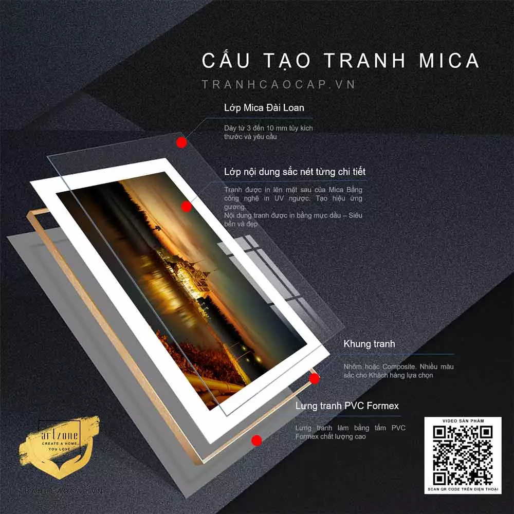 Tranh Mica - vẻ đẹp hiện đại và sang trọng