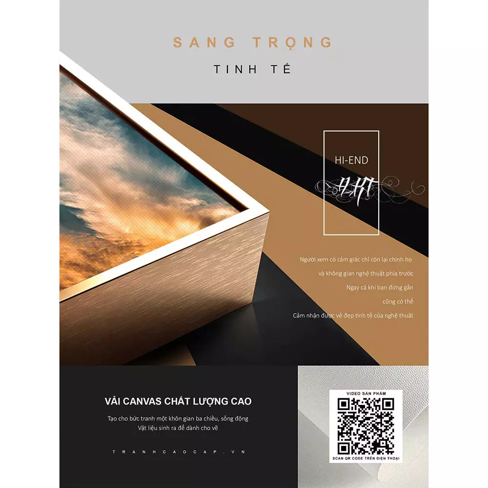 Tranh Mica phong cảnh Ngôi nhà nhỏ trên thảo nguyên dưới ánh hoàng hôn