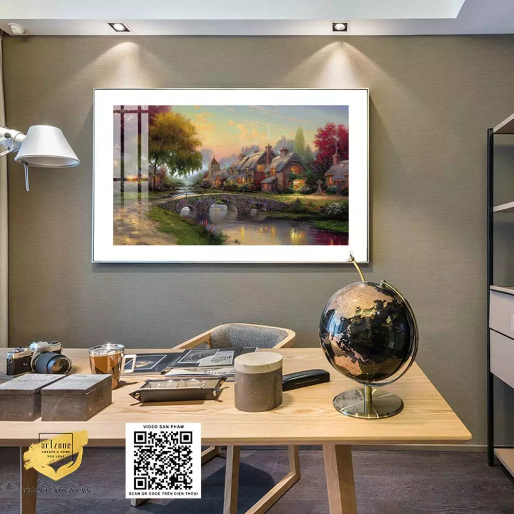 Tranh phong cảnh trong phòng khách Tranh phong cảnh trong phòng khách
