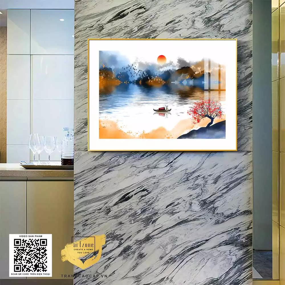 Treo tranh đúng tầm mắt