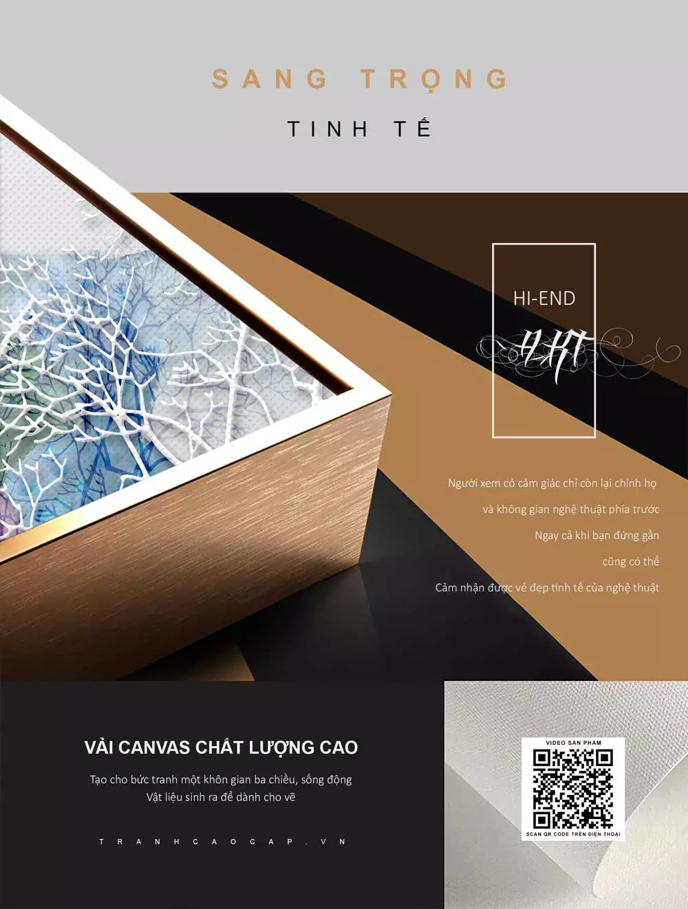 Tranh mica phong cảnh phù hợp với nhiều phong cách