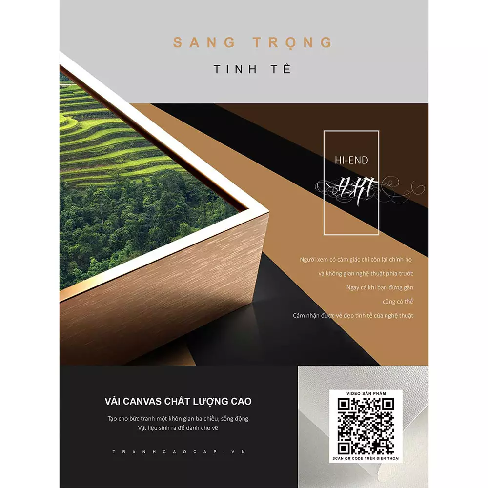 Tranh Mica phong cảnh ruộng bậc thang Mù Cang Chải
