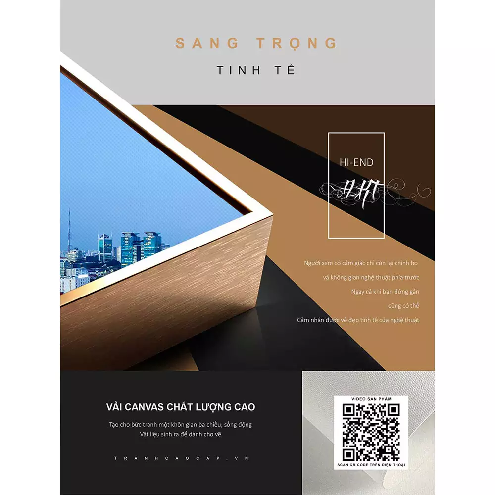 Tranh Mica Phong cảnh Sài Gòn hoa lê