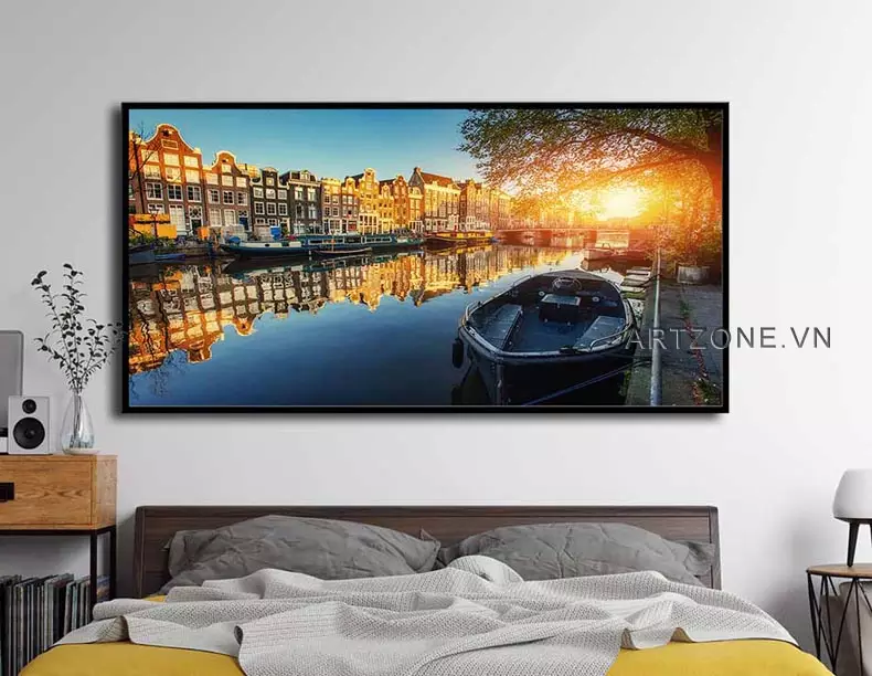 Ánh sáng giúp làm nổi bật vẻ đẹp của tranh mica