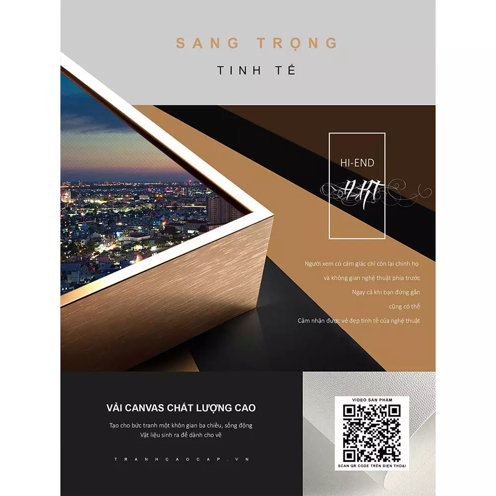 Tranh Mica phong cảnh Đà Nẵng về đêm