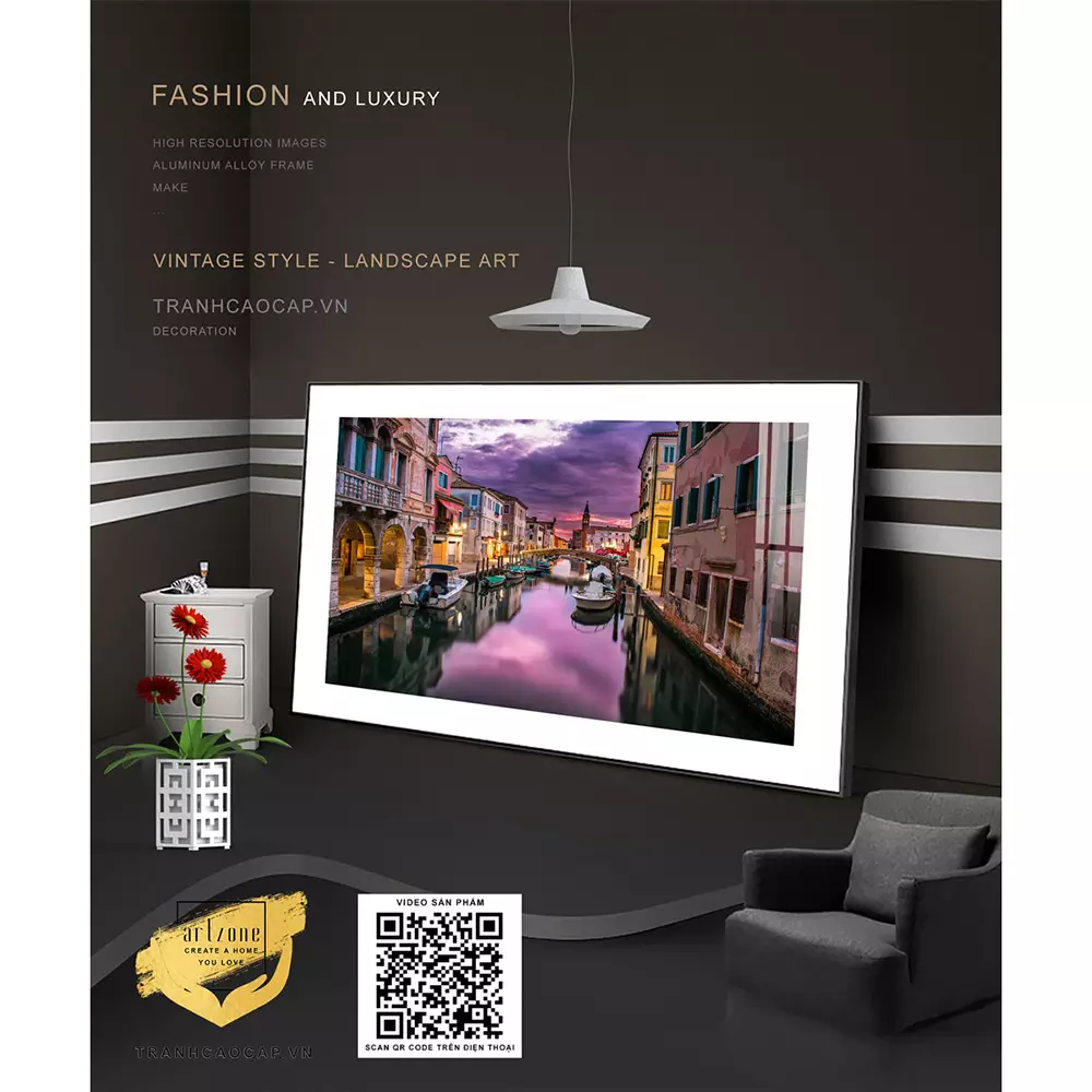 Tranh Mica Venice Hoàng Hôn - Lựa chọn hoàn hảo