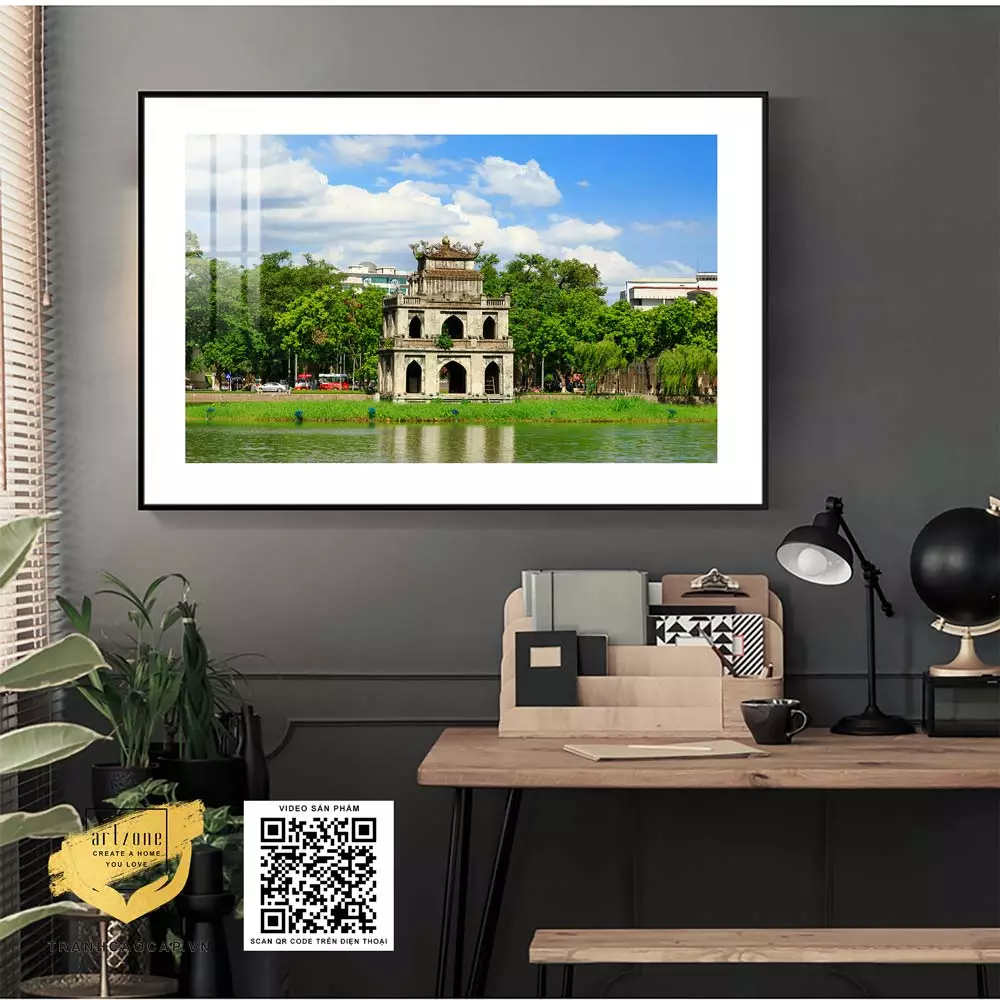 Mua tranh Mica Phong cảnh Tháp Rùa Hồ Gươm