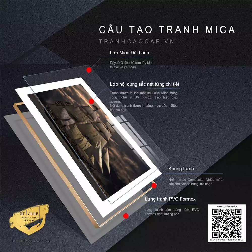Tranh Mica Phong cảnh - Nâng tầm không gian sống của bạn