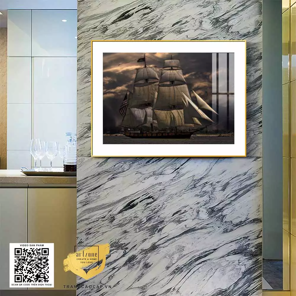 Lợi ích của việc treo tranh Mica phong cảnh trong nhà
