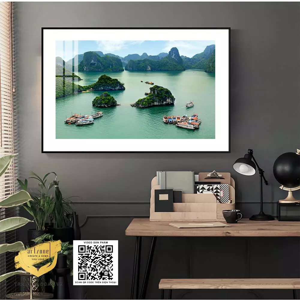 Tranh Mica Phong cảnh Vịnh Hạ Long - Mã AZ1-1013