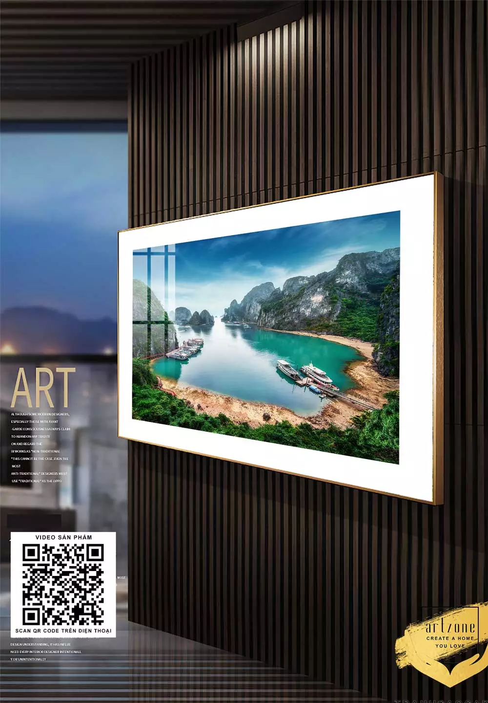 Tranh Mica Phong Cảnh Vịnh Hạ Long chi tiết