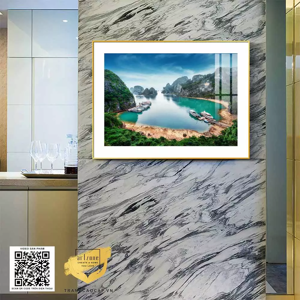 Tranh Mica Phong Cảnh Vịnh Hạ Long sắp xếp