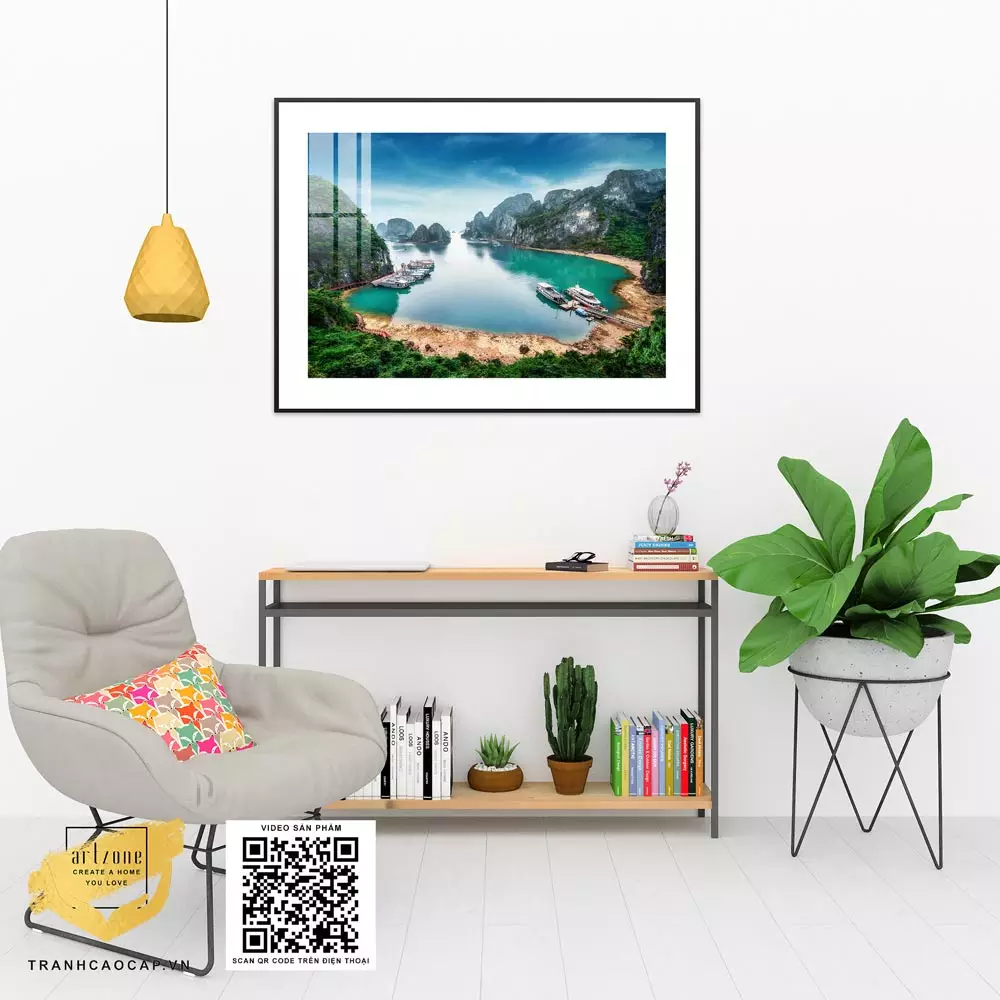 Tranh Mica Phong Cảnh Vịnh Hạ Long phong thủy