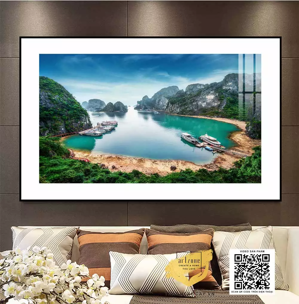 Tranh Mica Phong Cảnh Vịnh Hạ Long tổng thể