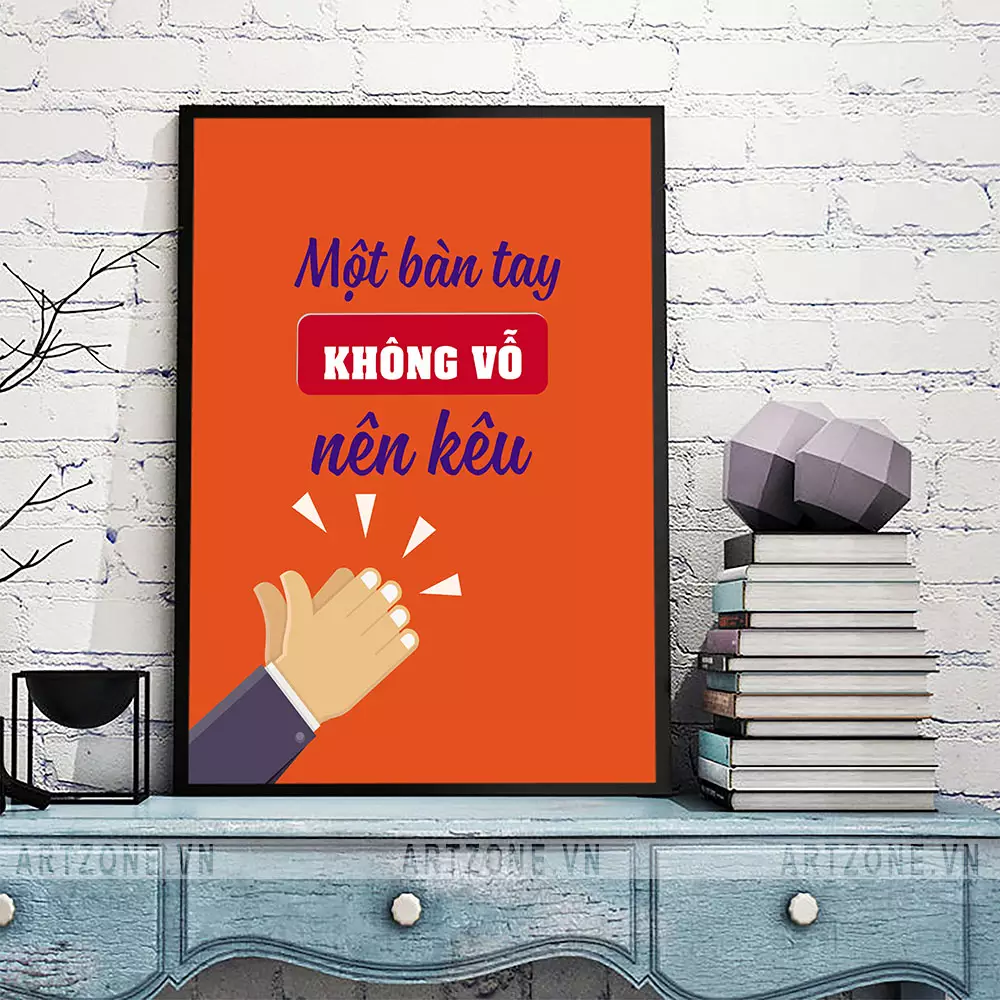 Tranh treo tường văn phòng slogan ý nghĩa