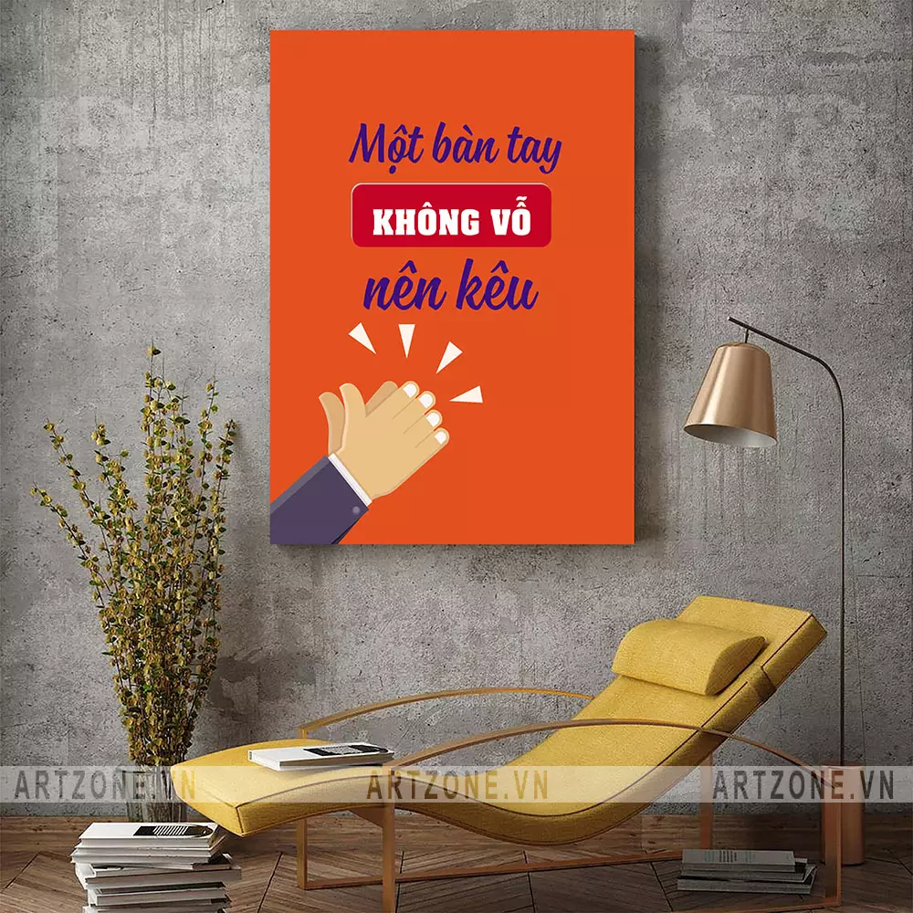 Tranh slogan động lực văn phòng làm việc