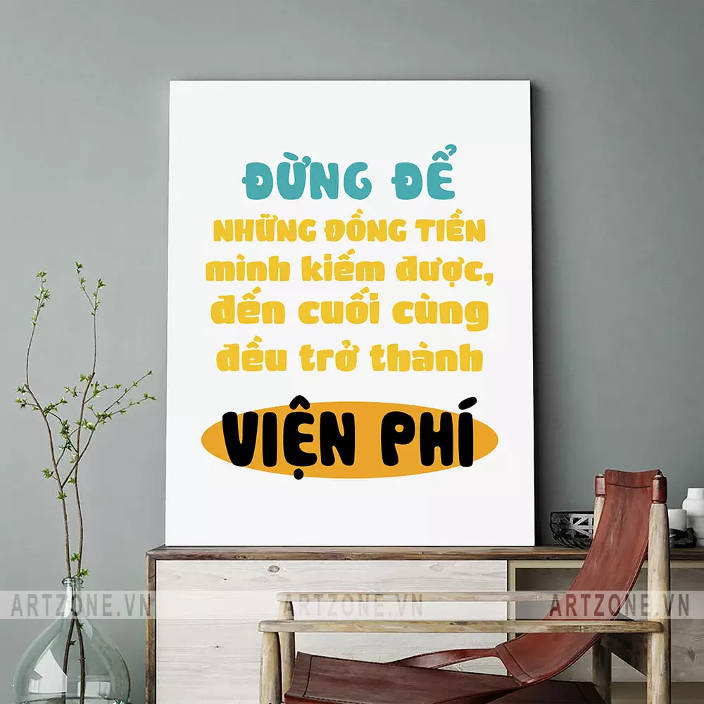 Tranh động lực - Lời nhắc nhở về sức khỏe và cuộc sống