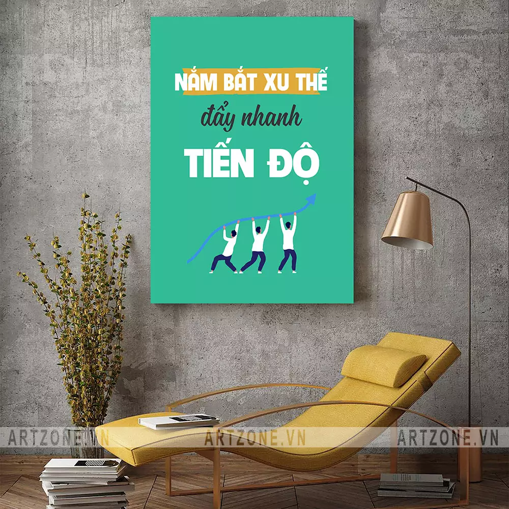 Tranh slogan treo tường văn phòng