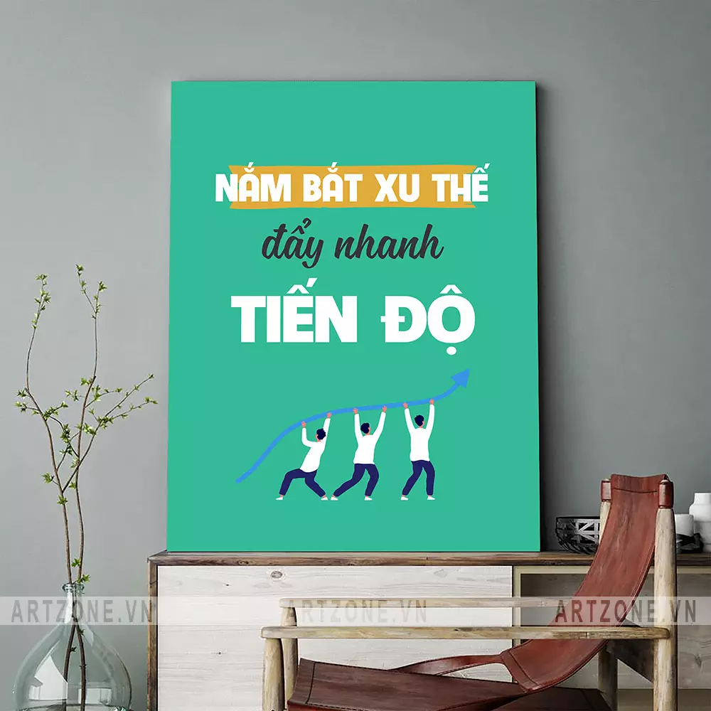 Tranh slogan treo tường văn phòng AZ1-0552