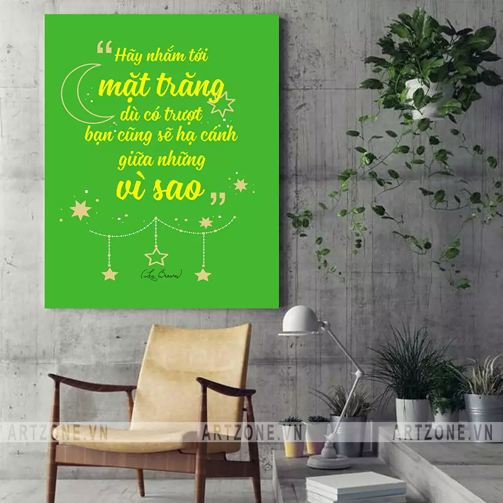Tranh tạo động lực AZ1-0451 trong không gian làm việc hiện đại