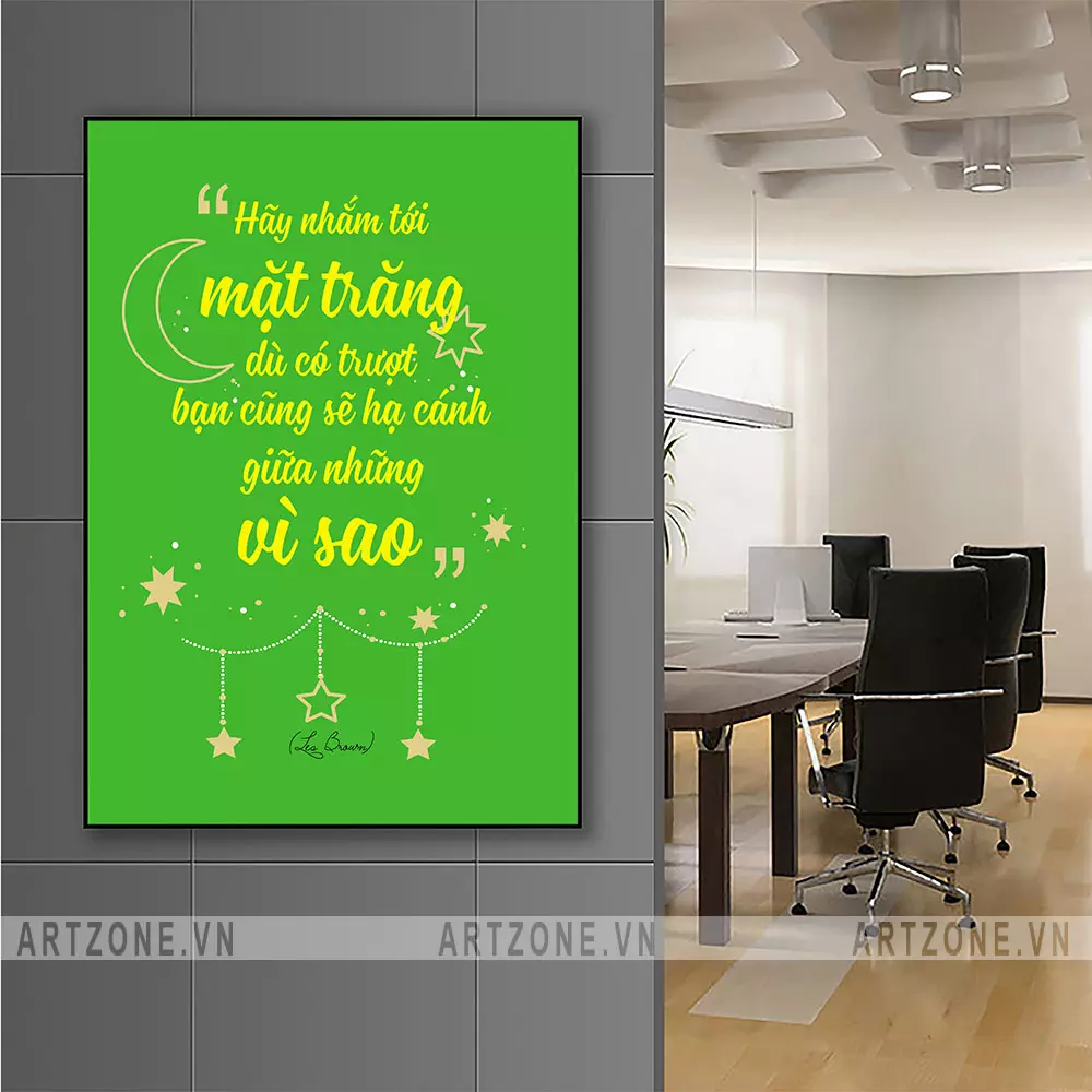 Tranh tạo động lực chất liệu decal cao cấp