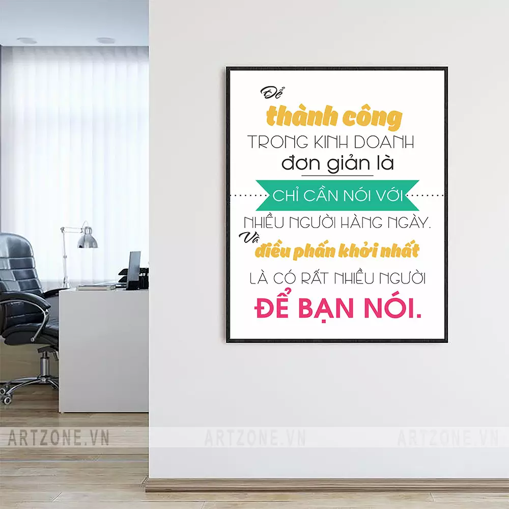 Tranh treo tường văn phòng hiện đại