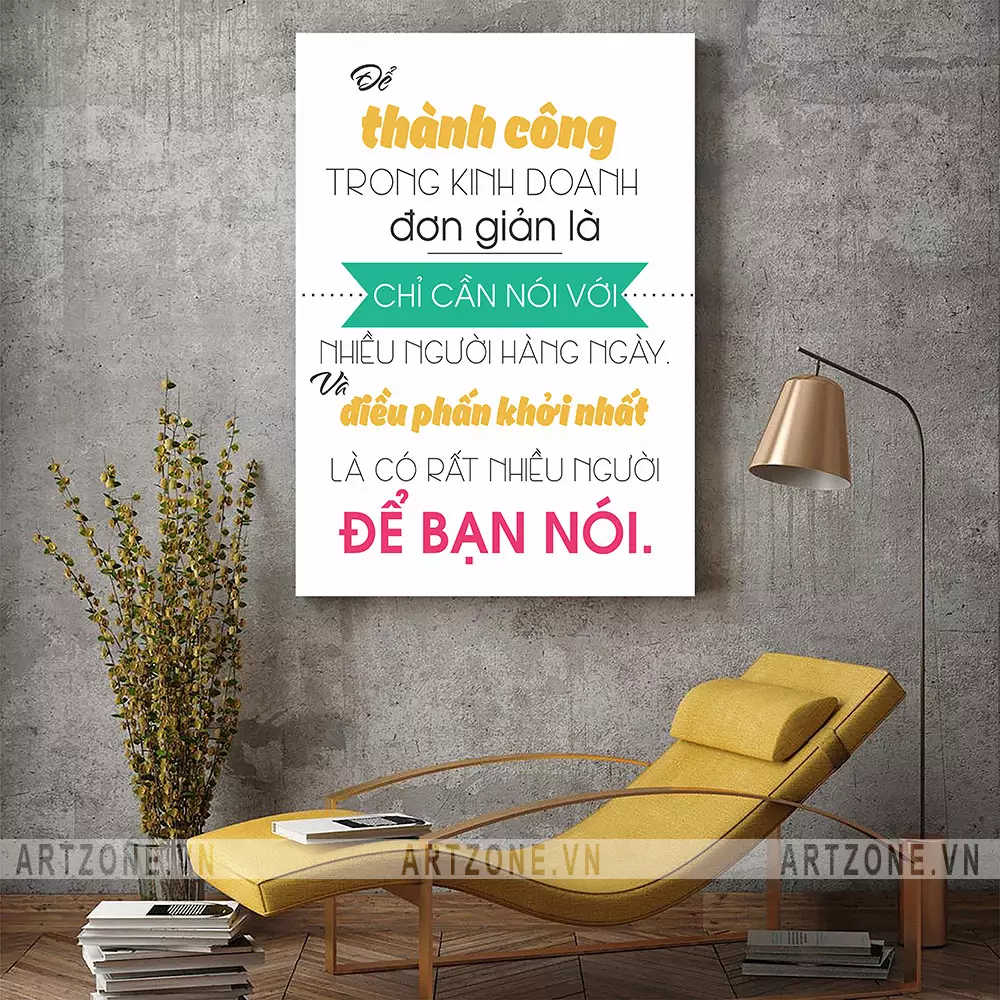 Tranh treo văn phòng tạo động lực làm việc