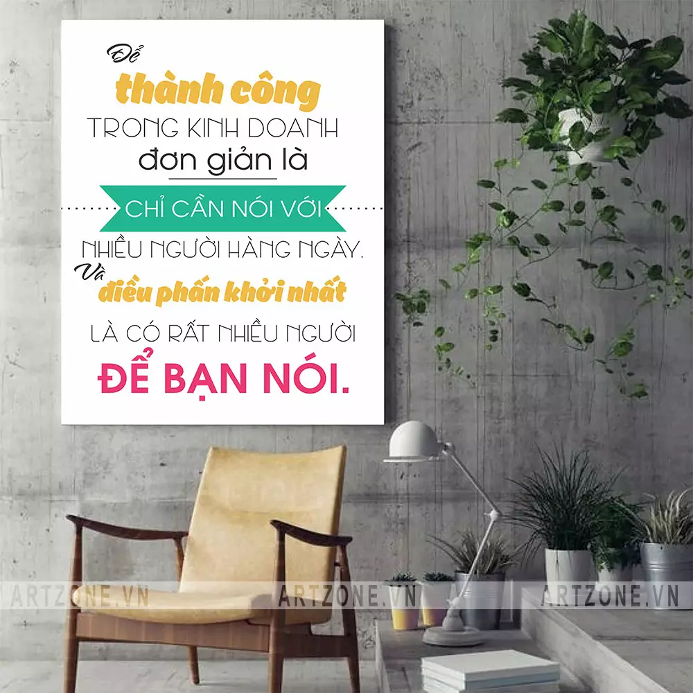 Tranh treo tường văn phòng đẹp và ý nghĩa