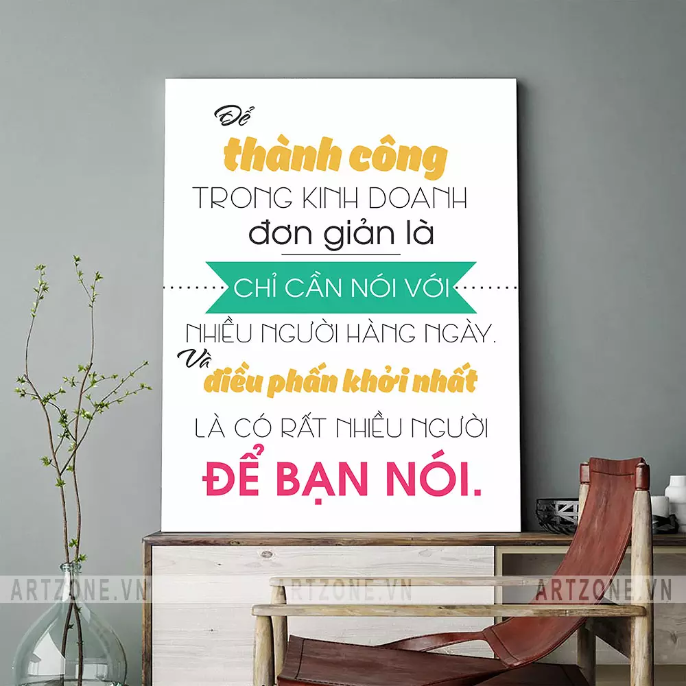 Mẫu tranh treo tường văn phòng đẹp