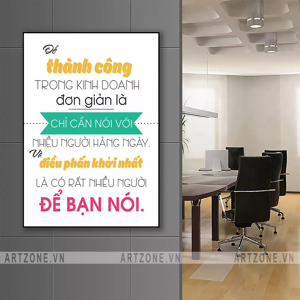 Tranh treo văn phòng tạo động lực làm việc