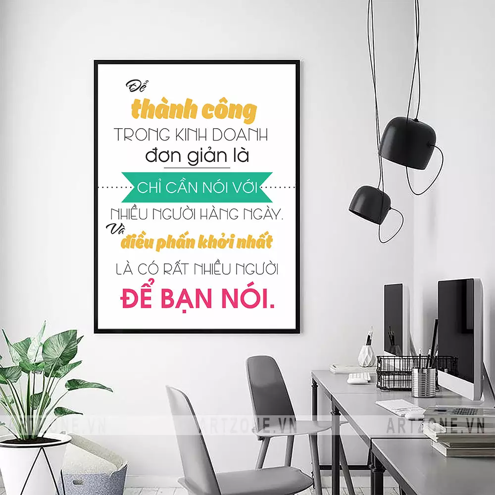 Tranh tạo động lực làm việc cho văn phòng