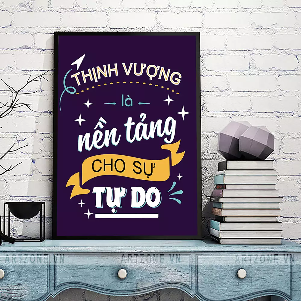 Tranh slogan tạo động lực làm việc