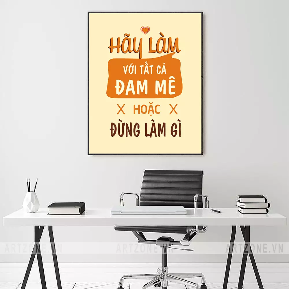 Tranh slogan văn phòng giá rẻ